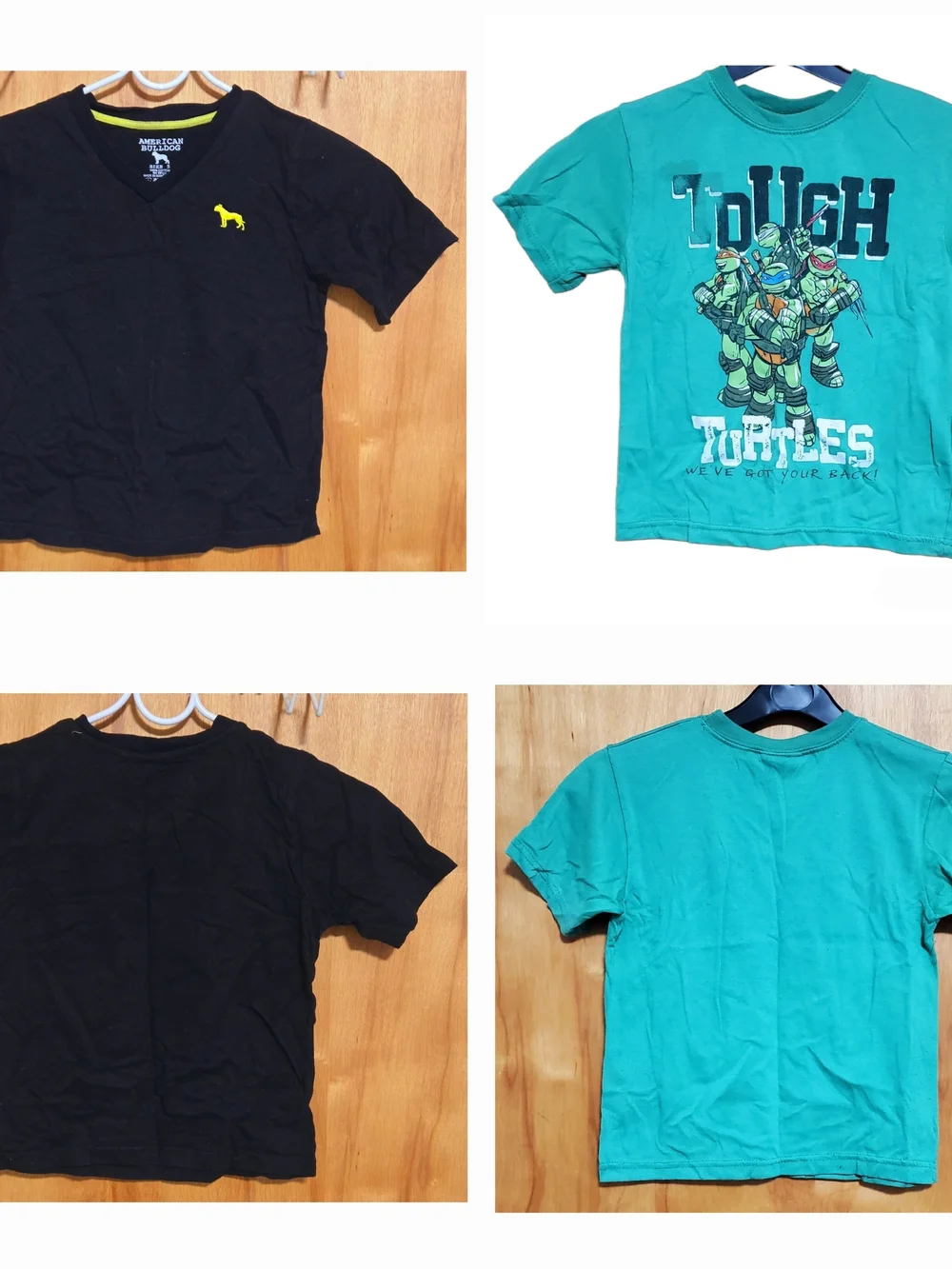 BUNDLE FASHION BOYS TOPS AMERICAN BULLDOG AND TURTLES